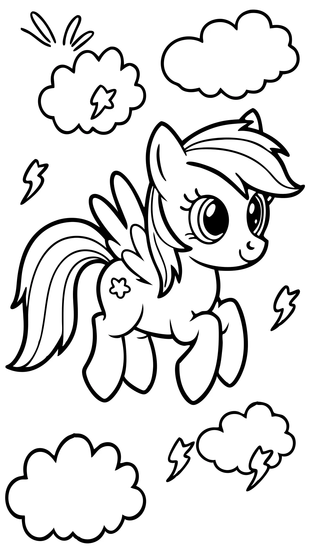 Rainbow Dash My Little Pony Coloring Pages